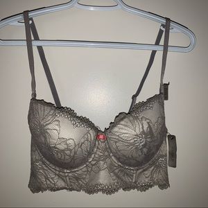 NWT 36C Sophie b. grey multiway demi bra